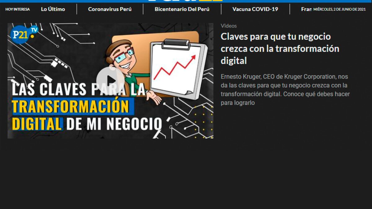Perú21 – Claves para que tu negocio crezca con la transformación digital